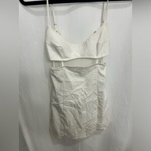 Zara cut out white dress